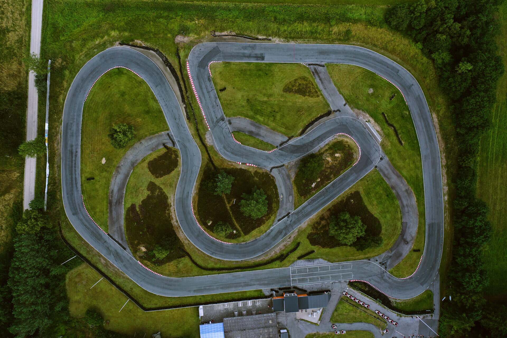 Mou Gokart track viewed from the air